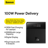 Baseus Blade HD 100W 20000mAh Laptop Power Bank