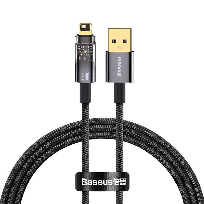 Baseus Explorer Auto Power-Off USB to iP Charging Cable - 1M