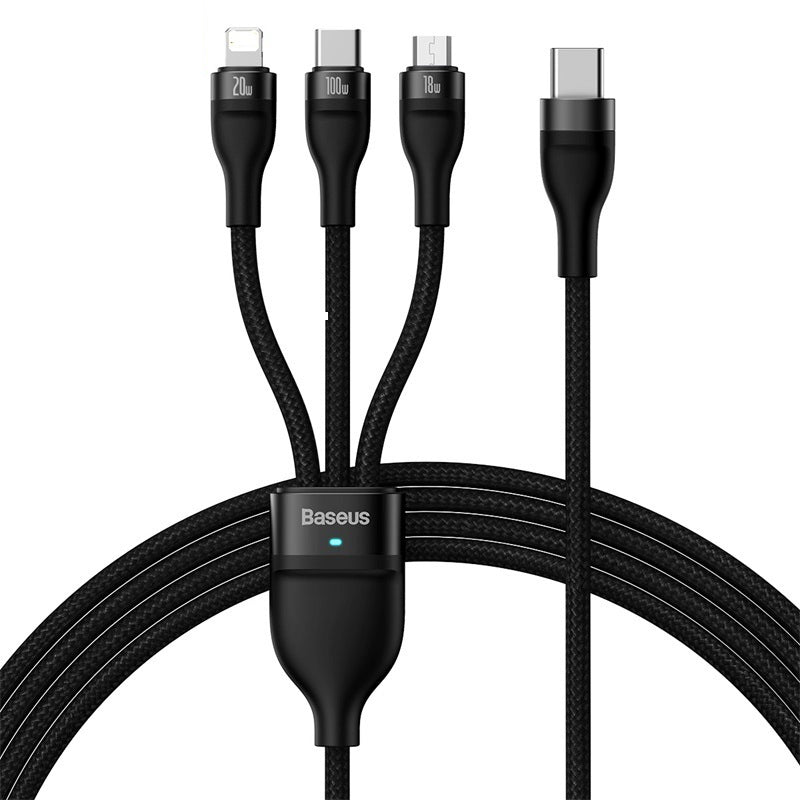 Baseus Flash Ⅱ Type-C to M+L+C 100W Fast Charging Cable