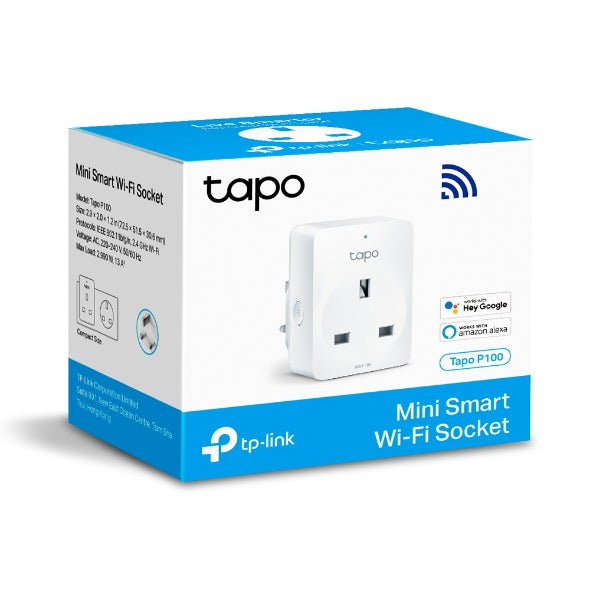 TP-Link Tapo P100 Mini Smart Wi-Fi Socket - 1 Pack