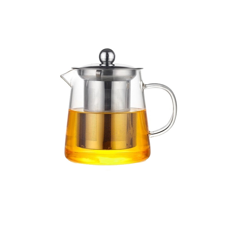 High Borosilicate Glass Teapot with Stainless Steel Infuser - 450ML