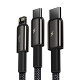 Baseus Tungsten 3 in 1 USB Cable