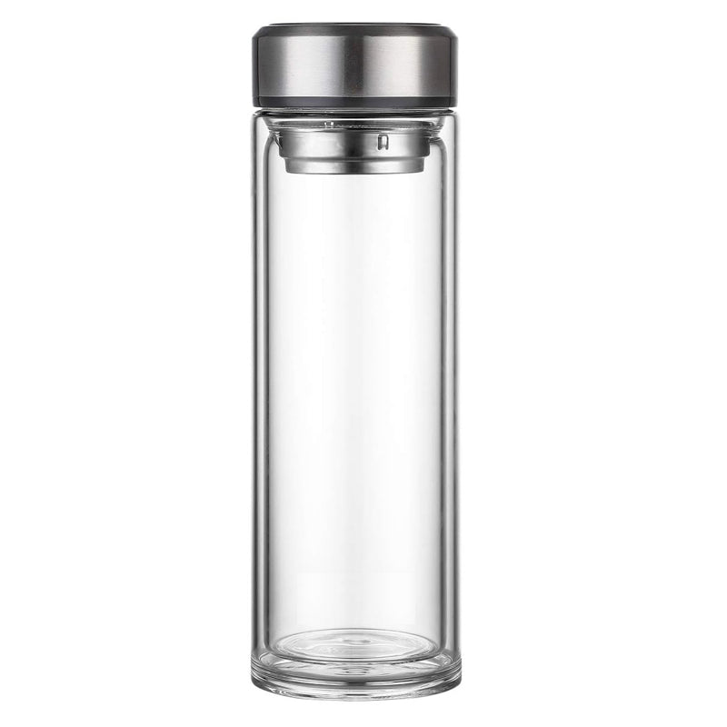 Mingxia 1000ml Double Wall Glass Bottle