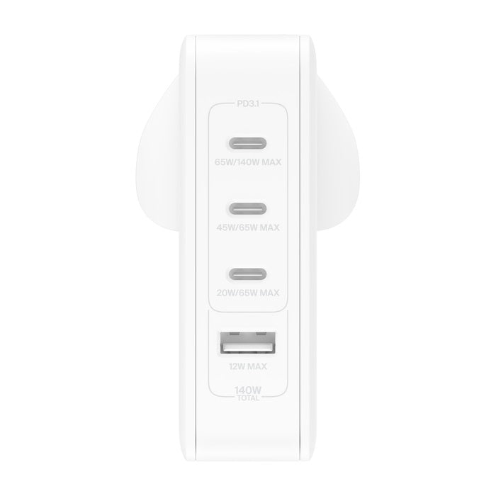 Belkin BoostCharge Pro 140W 4-Port GaN Wall Charger