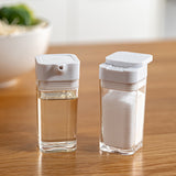 Transparent Set of 4 Seasoning Bottle