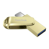 SanDisk Ultra Dual Drive Luxe USB Type-C - 128GB Gold