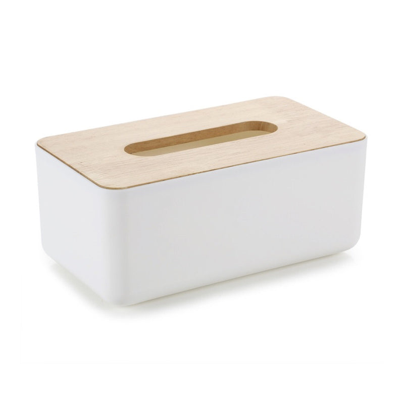 Minimalist Tissue Box - White