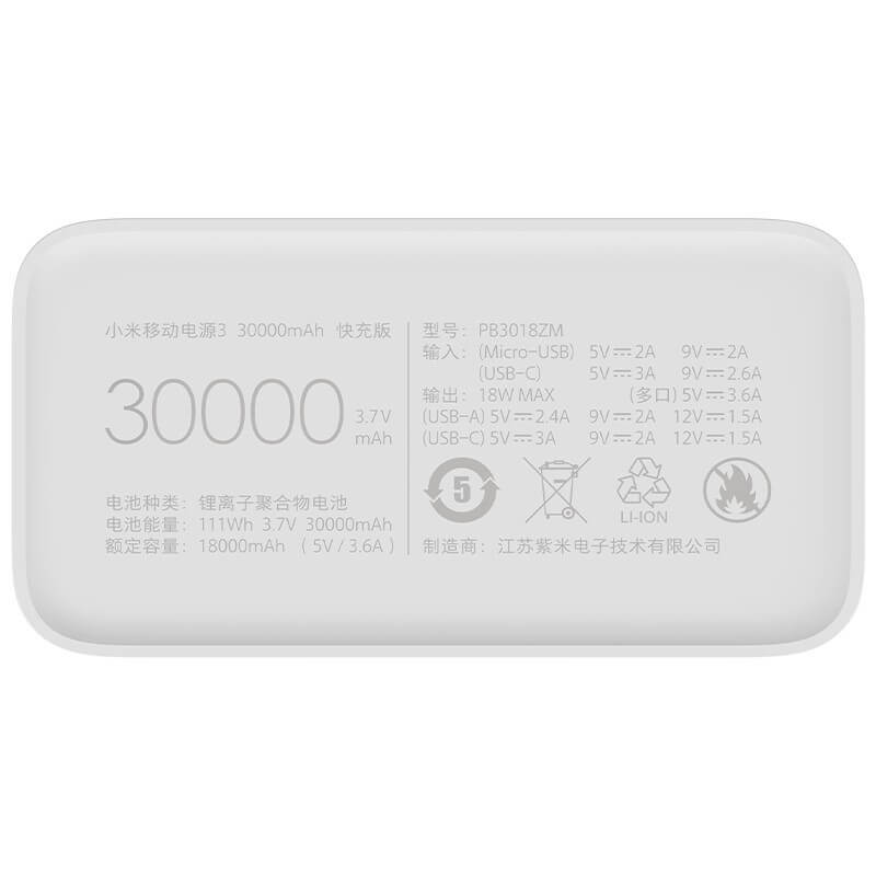 Xiaomi Mi 30000mAh Gen 3 Power Bank